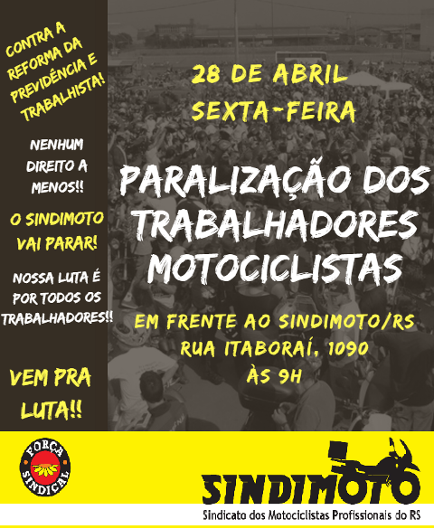 Paralisação dos Trabalhadores Motociclistas