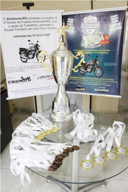 Premiações do Torneio de Futebol do Sindimoto/RS